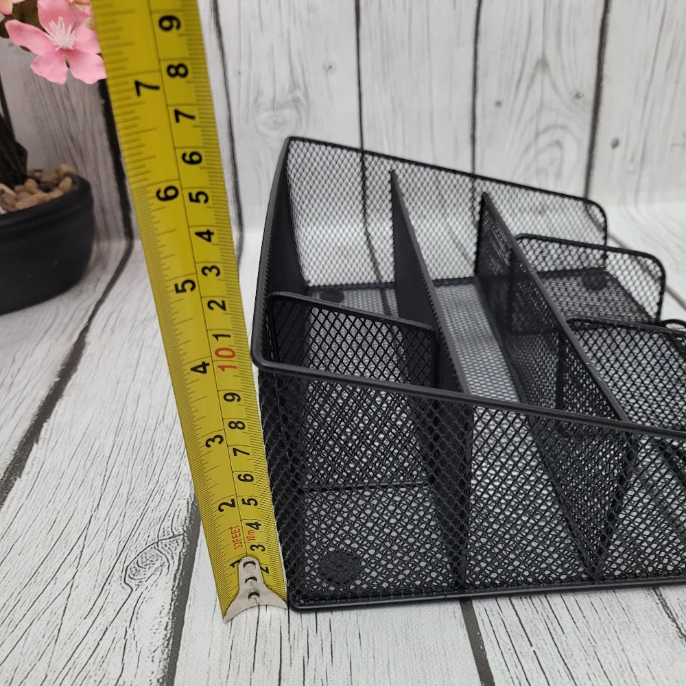 Black Mesh Desk Organizer